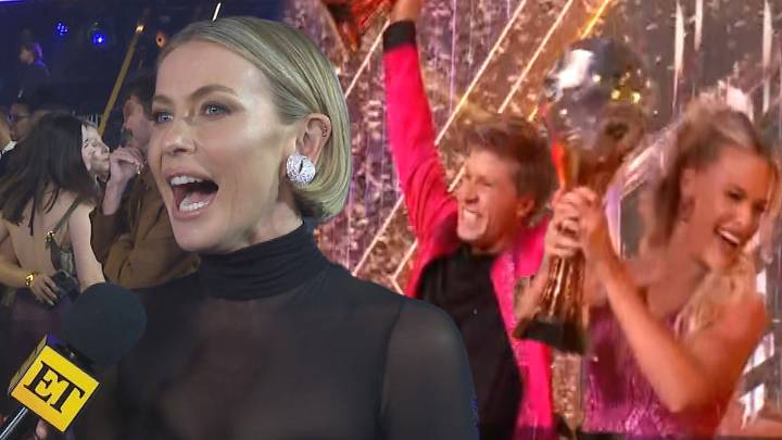 'DWTS': Julianne Hough Reacts to Robert Irwin and Witney Carson's Mirrorball Victory (Exclusive)