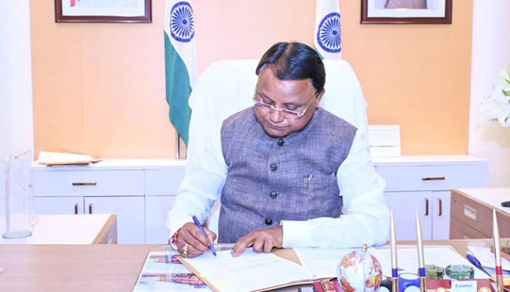 CM Majhi Back At Work After Three-Day Hectic Delhi Visit