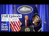 PBS News Hour West live episode, Nov. 24, 2025