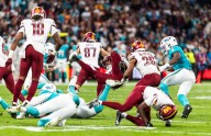 El partido de la NFL entre Dolphins y Commanders en Madrid, en imágenes