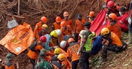 Indon landslide death toll rises as rescue continues