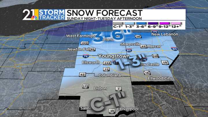 A taste of winter has arrived in the Valley