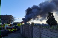 Firefighters battling large blaze at west London warehouse