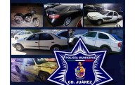 Recuperan municipales 7 vehículos robados