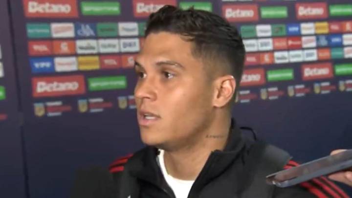 Video: Fuerte cruce de Juan Fernando Quintero con un periodista argentino tras la goleada de Boca Juniors a River