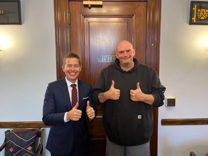 Fetterman hospitalized after fall during early walk