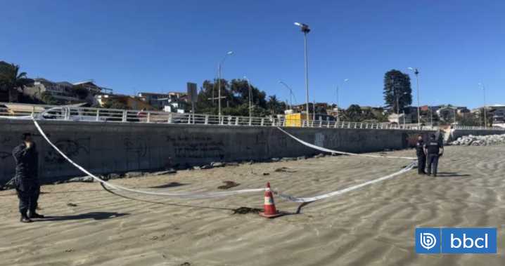 Hallan restos humanos en playa principal de Los Vilos
