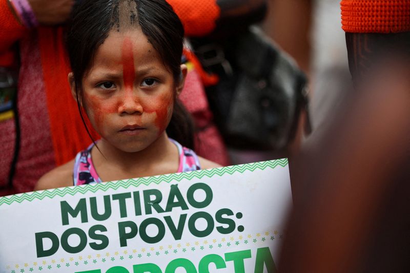 Climate protesters swelter in Brazilian sun outside COP30 summit