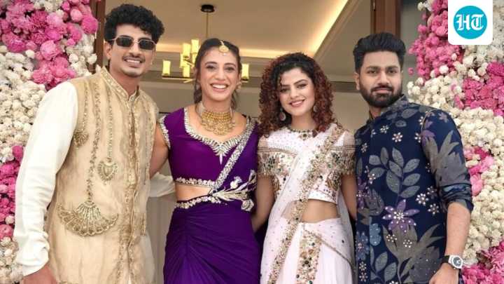 Smriti Mandhana turns into a gorgeous bride-to-be with Palash Muchhal for mehndi