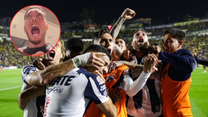Así festejó Lucas Ocampos, recién operado, la clasificación de Rayados a Semifinales