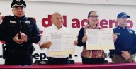 Firman Ecatepec y Tlalnepantla convenio de seguridad con apoyo federal