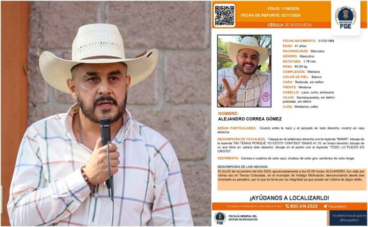 Encuentran camioneta y pertenencias de Alejandro Correa, exalcalde de Zinapécuaro sigue desaparecido