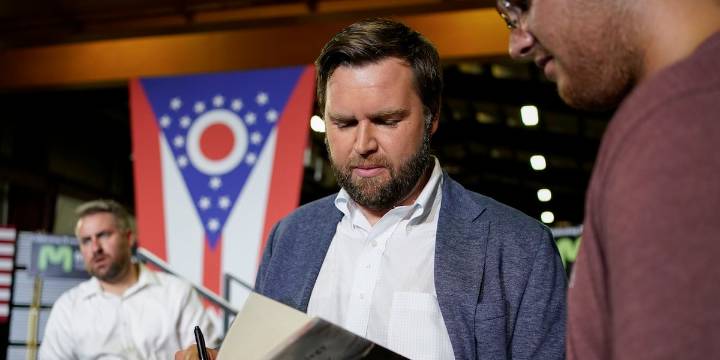 Drugs sneaked into prison soaked into the pages of a copy of JD Vance’s ‘Hillbilly Elegy’