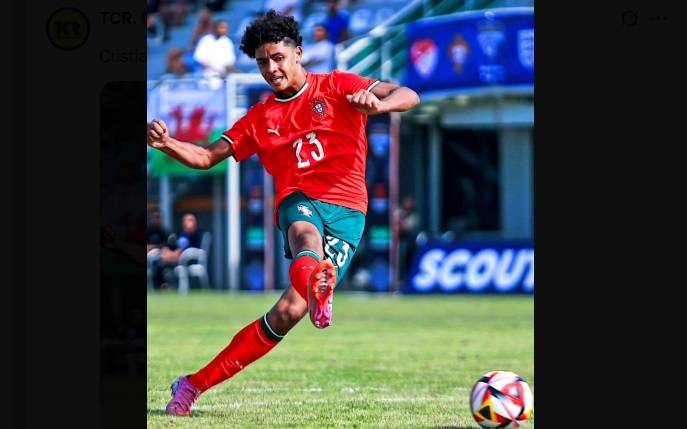 "Cristianinho" Hijo de Cristiano Ronaldo marcó su primer gol con la Sub