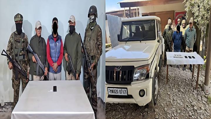 Three Insurgents Arrested In Manipur in Coordinated Security Operations