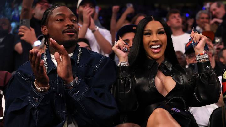 Cardi B, Stefon Diggs share photos of newborn in Patriots gear