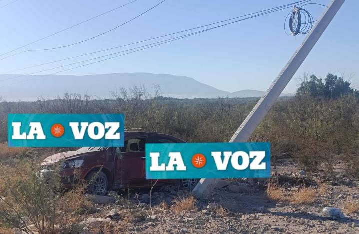 Le truena llanta y vuelca en el Salinas remata con poste