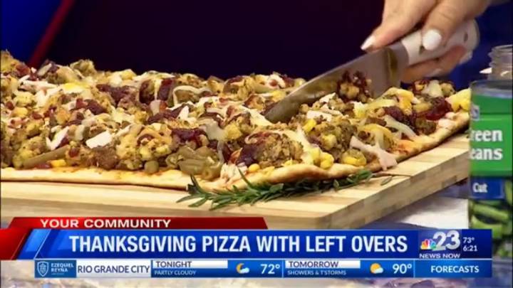 Transform leftovers into a budget-friendly Thanksgiving pizza