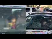 Federal agents allegedly drive off with baby in car after father detained in immigration raid