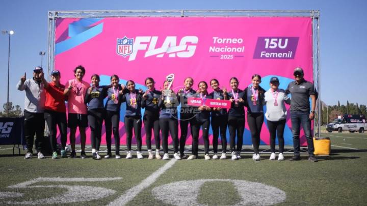 Quintana Roo se corona en el Nacional Femenil NFL Flag Tochito 2025