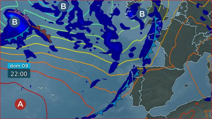 As borrascas marcan o paso dos próximos días