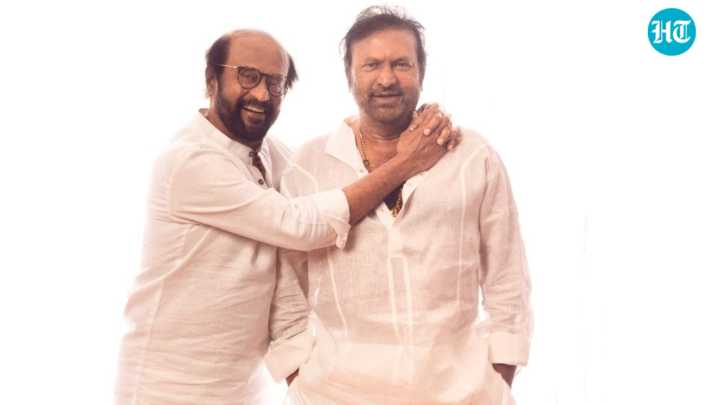 Rajinikanth celebrates his friend Mohan Babu's 50th year in cinema. Watch