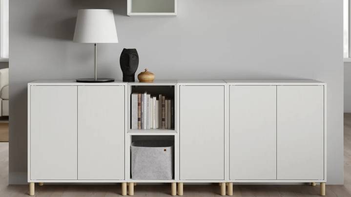 Design A One Of A Kind TV Stand With A Clever IKEA Eket DIY