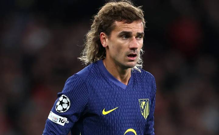 Why is Antoine Griezmann not starting today for Atletico Madrid vs Inter Milan on Matchday 5 of 2025