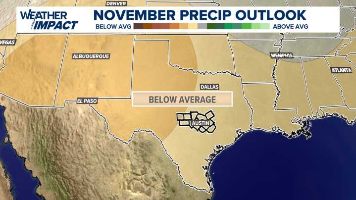 November Weather Outlook: Drought relief and warmer temps ahead
