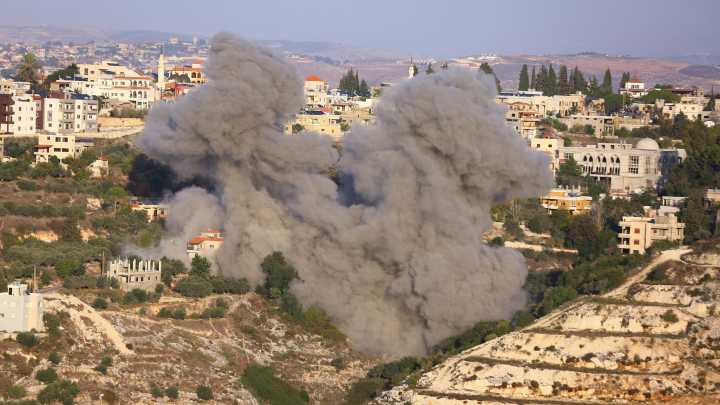 Videos show the moment Israel bombed villages in southern Lebanon