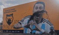 Vandalizaron el mural de Di María en el club donde comenzó a jugar