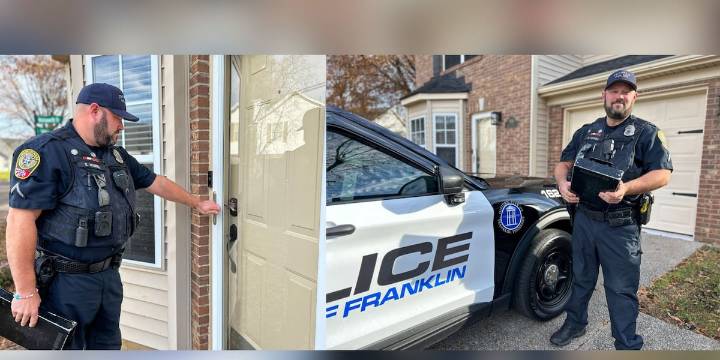 How to request vacation patrol service from Franklin police