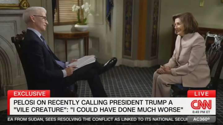 Nancy Pelosi Tells CNN She Could Have Said ‘Much Worse’ About Trump