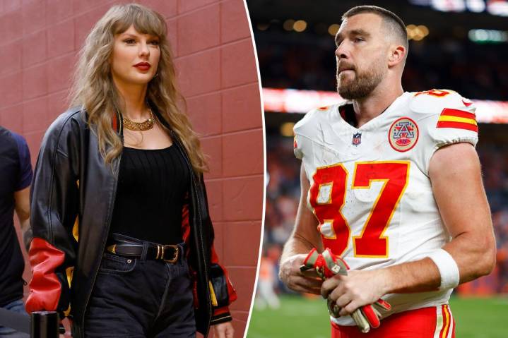 Taylor Swift jumps for joy supporting Travis Kelce at Chiefs vs. Colts game
