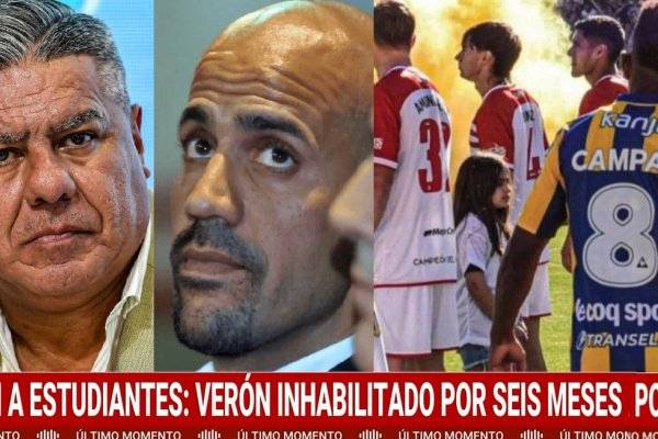 Las redes reaccionan a las fuertísimas sanciones a Verón y los jugadores de Estudiantes