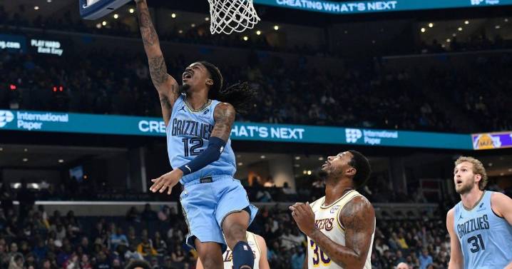 Morant returns from suspension, starts for Grizzlies against Pistons