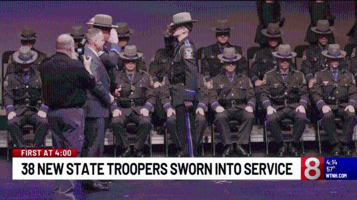 38 new Connecticut State Police troopers sworn into duty