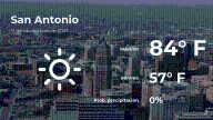 San Antonio, Texas: el tiempo para hoy miércoles 12 de noviembre