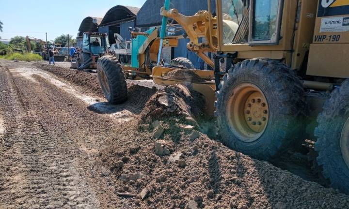 Se reforzó el mantenimiento de calles en varios barrios