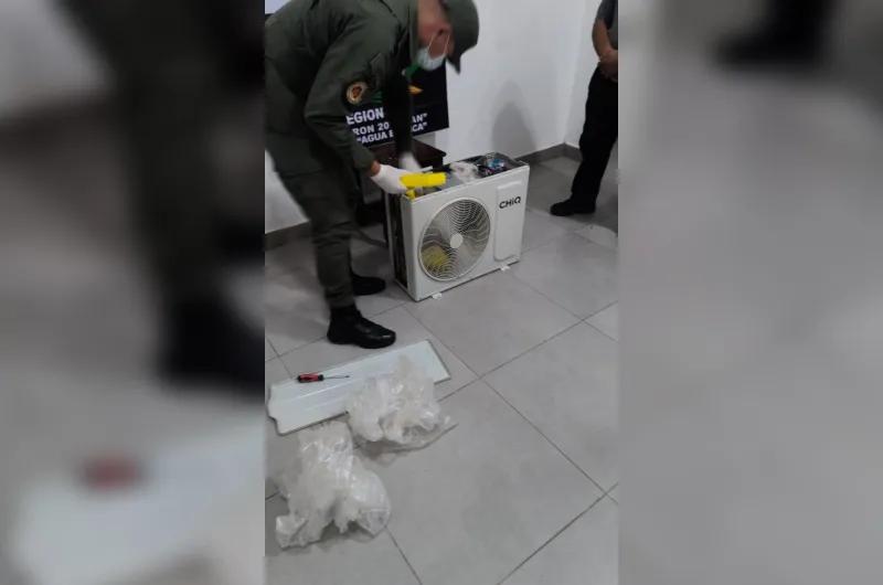Cayó banda que trasladaba paquetes de cocaína escondidos en aires acondicionados