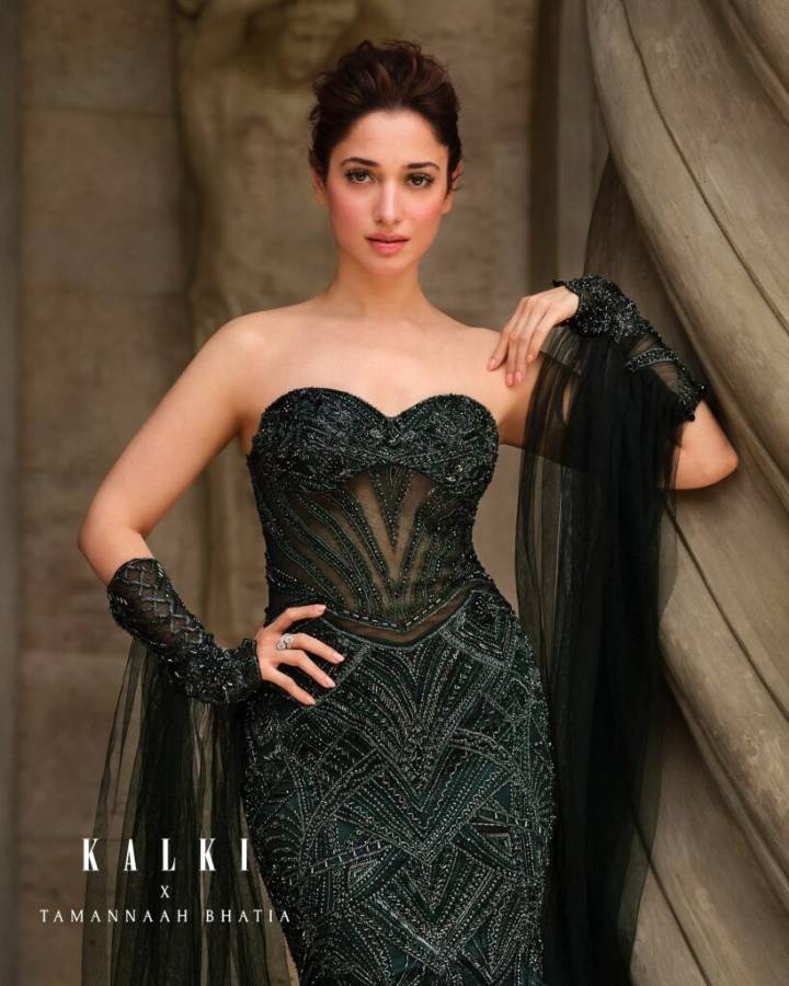 Tamannaah Turns Heads in Dazzling Green Kalki Glam
