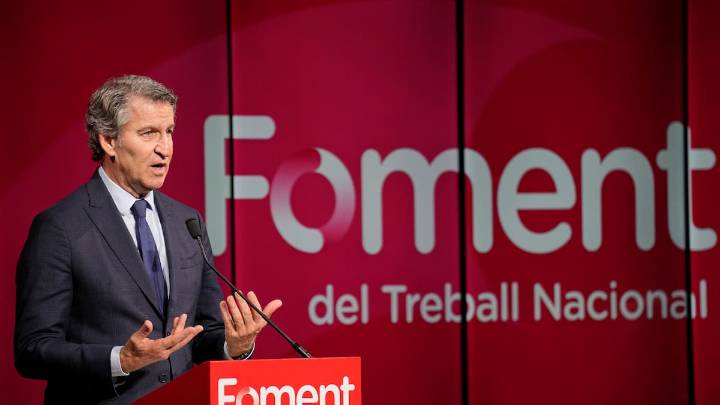 Feijóo pide a los empresarios que presionen a Junts para una moción de censura