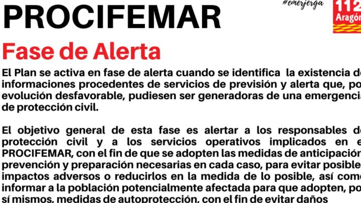 Activada desde la medianoche la fase de alerta del Plan de Protección Civil ante las fuertes lluvias