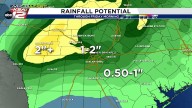 Rain, heavy at times, arrives late Wednesday into Thursday