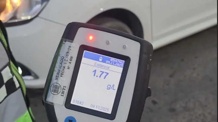 Siete conductores dieron positivo en alcoholemia