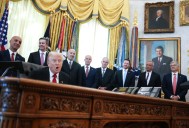 Media Rushed Out Of Oval Office After Man Collapses During Trump Event