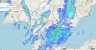 La borrasca Claudia deja nieve en la Sierra y agua en buena parte de la provincia de Granada, que seguirá con avisos amarillos por fuertes lluvias al menos hasta el sábado