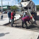 Avanzan las obras de pavimentación y mejoras en...