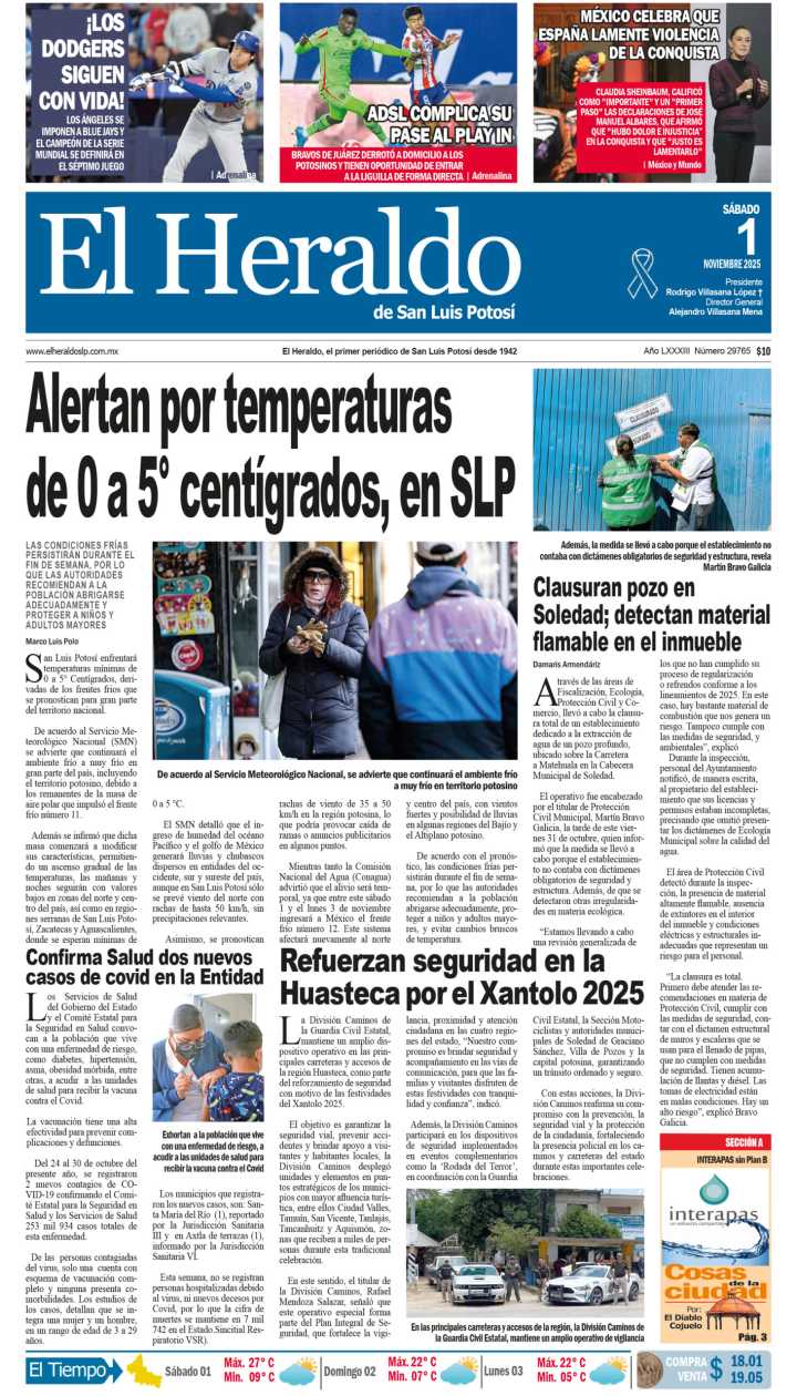 Edición impresa 01 de noviembre de 2025