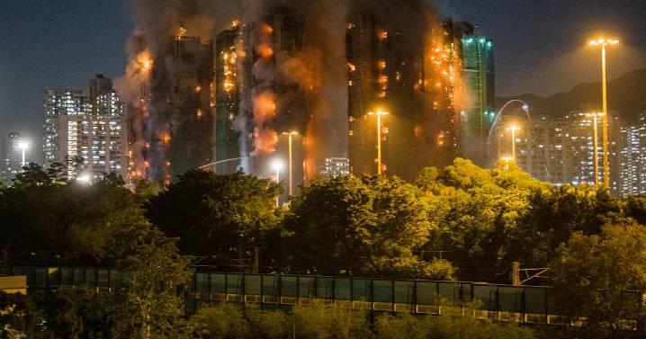 12 Dead After Massive Fire Tears Through Wang Fuk Court Apartment Block in Tai Po Hong Kong